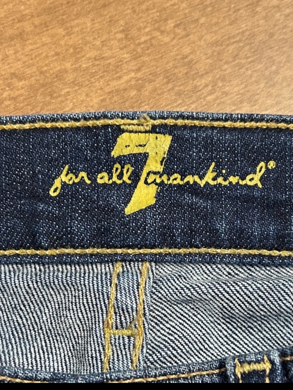 7FAM Low Rise Bootcut Jeans 26 Blue Denim Y2K 28x31 USA
S - Picture 5 of 17